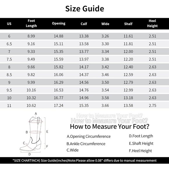 Women’s Gold  Rhinestone Cowboy Boots Mid Calf Pointed Toe Sparkly Block Heel - Picture 6 of 6